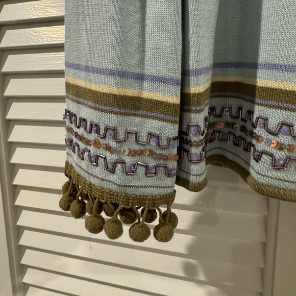 Carlisle Blue and Purple Striped Cardigan - Picture 3 of 4